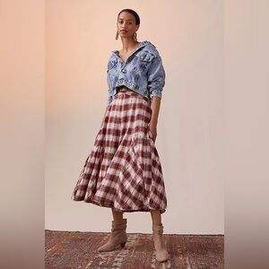 Pilcro • Plaid Maxi Skirt